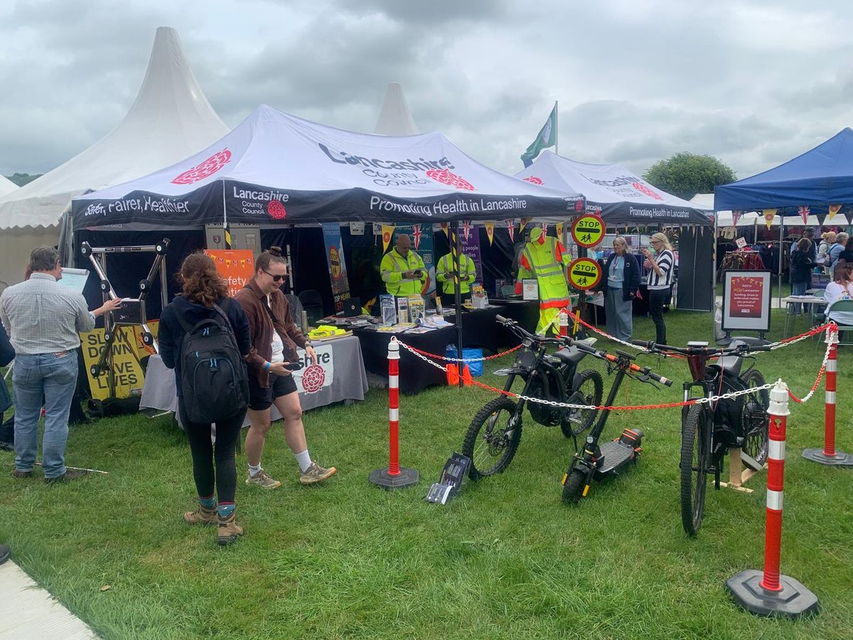 Lancashire County Council's Promoting Health in Lancashire stands at the show
